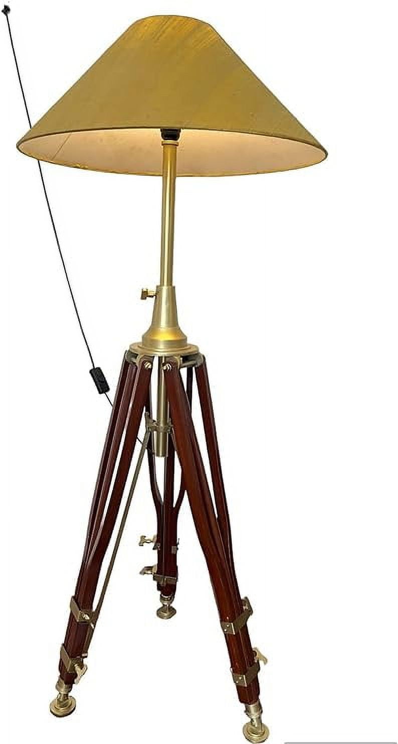Tripod Floor Lamp - Modern Wood Floor Lamp and E26 Lamp Base,Perfect for Living Room, Bedroom, Study Room and Office Without Shade