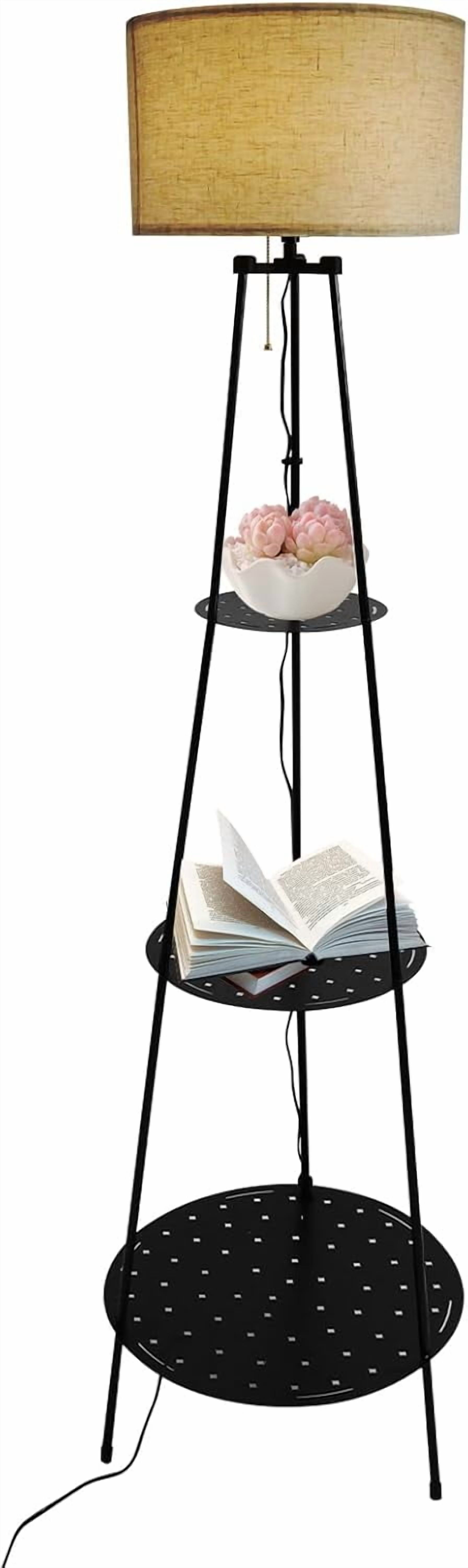Tripod Floor Lamp With Shelfnull