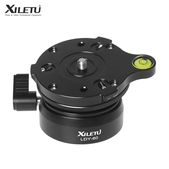 Tripod Head,Offset Bubble 1/4 Ldy-60 Hemisphere Alloy Material Max. Load Offset Bubble Head Alloy Material Hemisphere Panoramic Screw 3/8 Screw Max. Load Offset Material Max. Load