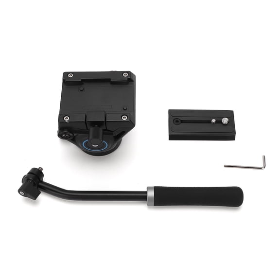 Tripod Head for Video DSLR Camera Fluid Video Camera Tripod Fluid Drag Pan Panoramic Fluid Head for DSLR Cameras Camcorders