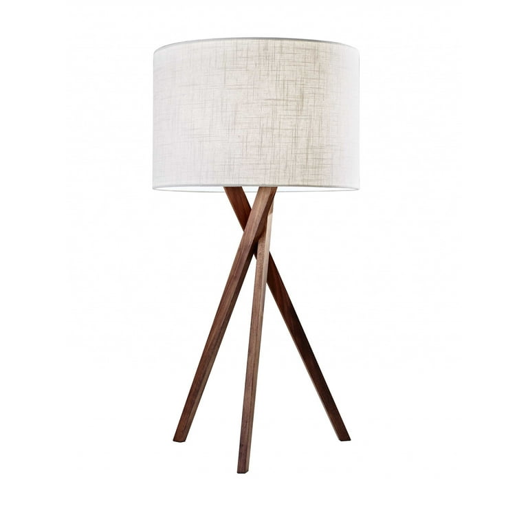 Tripod Leg Walnut Wood Table Lamp Tripod Leg Walnut Wood Table Lamp