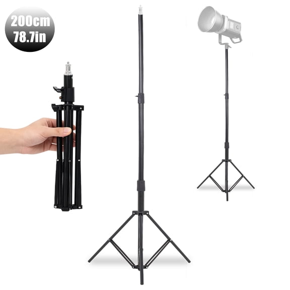 Tripod,Light Stand 200CM/78.7 in Extendable Photography Light Stand with 1/4 Universal Screw Studio Lighting Tripod for Softbox, Studio Light, Reflector,Camera, and Ring Light with you to anywhere