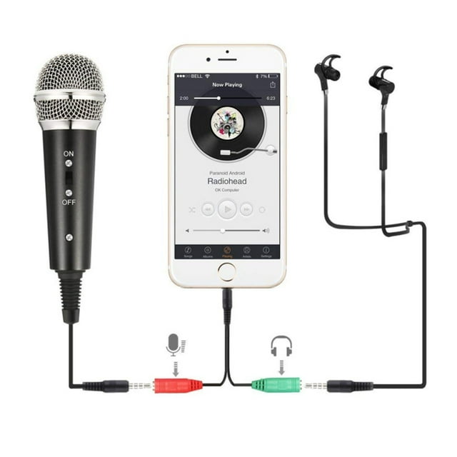 Tripod Microphone and Stand Cell Phone Holder Stand for PC Computer