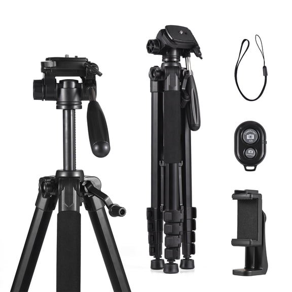 Tripod,Shutter Ca-non So-ny 1/4 Ser Dsfen Clip Remote Inch Screw Camera Stand Screw Clip Alloy Rotatable So-ny Load Rotatable Stand Alloy Load 1/4 Screw With Clip Load Rotatable 1.88m/74in