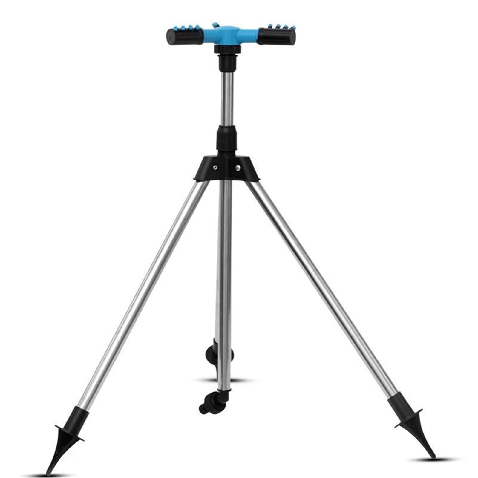 Tripod Sprinkler 1/2 Inch Impact Rotating Water Sprinkler with Adjustable Tripod Base for Garden Lawn Irrigation System Heavy Duty Watering Tool Kit Irigation&nbsp;Supplies #034A