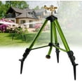 thumbnail image 1 of Tripod Sprinklers for Yard,Nalupatio Sprinkler on Tripod Base,Heavy Duty Brass Sprinklers,360 Degree Large Area Irrigation,3/4 Inch Connector Sprinkler with Legs Flip Locks for Lawn/Yard,1 Pack, 1 of 8