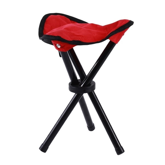 Tripod Stool Portable Seat Tripod Chair for BBQ Travel Outdoor Activity Garden Use Height 12in Foldable 3 Legs Chair