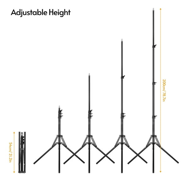 Tripod,Studio Softbox Led Stuido Stand Metal Screw Studio Softbox Stand 78.7in Max. Inch Screw Studio Metal Stand 78.7in Stand Stuido Stand 1/4 Inch Screw Softbox Led Video Max. With 1/4