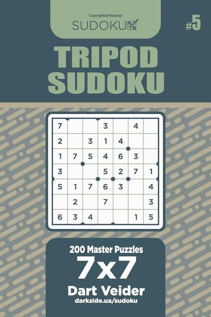 Tripod Sudoku Tripod Sudoku - 200 Master Puzzles 7x7 (Volume 5), Book 5, (Paperback)