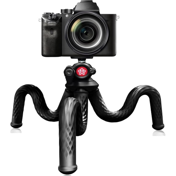 Tripod for iPhone, Flexible Tripod for Phone Camera with Cell Phone Mount for Samsung Google Smartphone, DSLR Camera