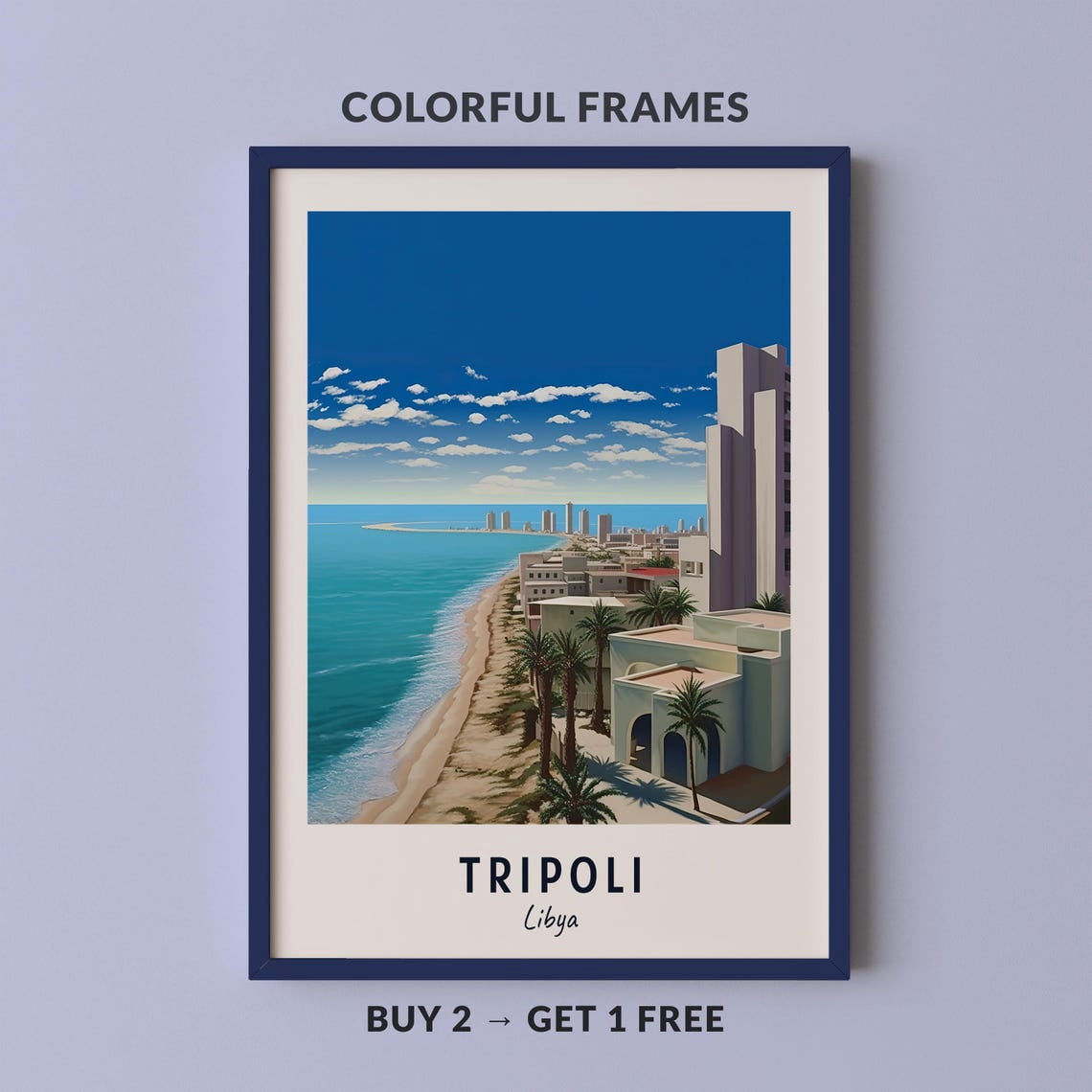 Tripoli Travel Libya City Cityscape Poster, Travel Inspired Home And ...