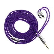 Tripowin Zonie IEM Cable, 16 Core Silver Plated Earphone Upgraded Cords, 1.25m SPC in Ear Monitor Cable for 7hz Zero2 Orchestra Lite Cadenza Hype4 Supermix42pin 0.78mm, 3.5mmViolet