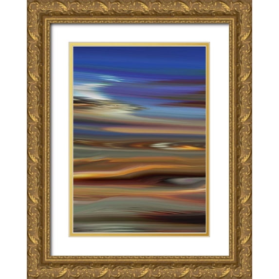 Tripp 14x18 Gold Ornate Wood Framed with Double Matting Museum Art Print Titled - Skid I