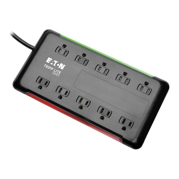 Tripp Lite 10-Outlet Surge Protector Power Strip 6ft Cord 2880 Joules Black (tlp1006b)