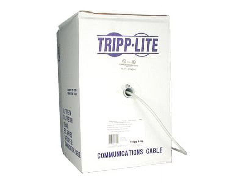 Tripp Lite 1000ft Cat5e 350MHz Bulk Stranded-Core PVC Cable - Gray