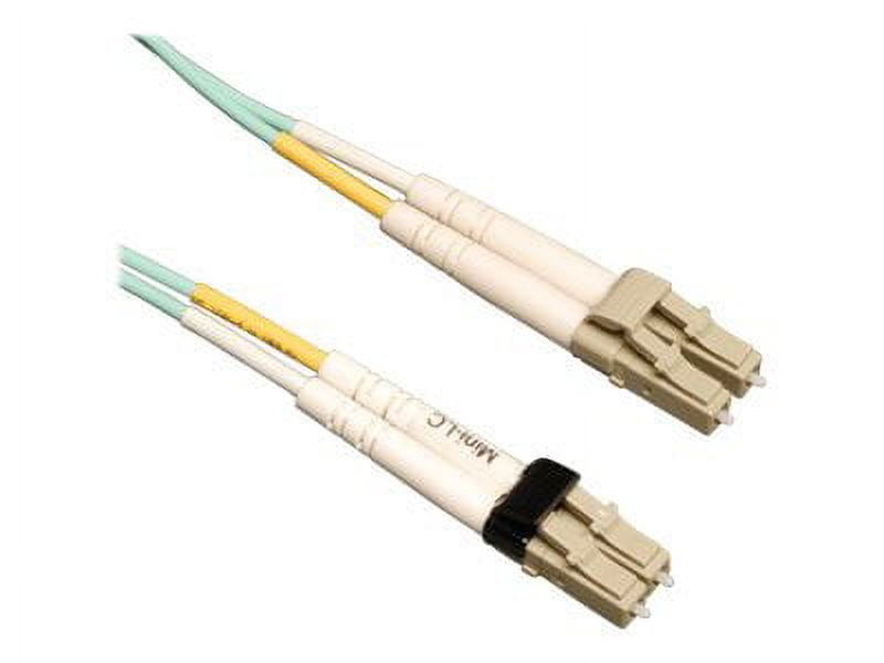 Eaton Tripp Lite Series 10Gb Duplex Multimode 50/125 OM3 LSZH Fiber Patch Cable (Mini-LC / LC) - Aqua, 10M (33 ft.) - Patch cable - Mini-LC multi-mode (M) to LC multi-mode (M) - 10 m - 10 m - fiber optic - duplex - 50 / 125 micron - OM3 - aqua