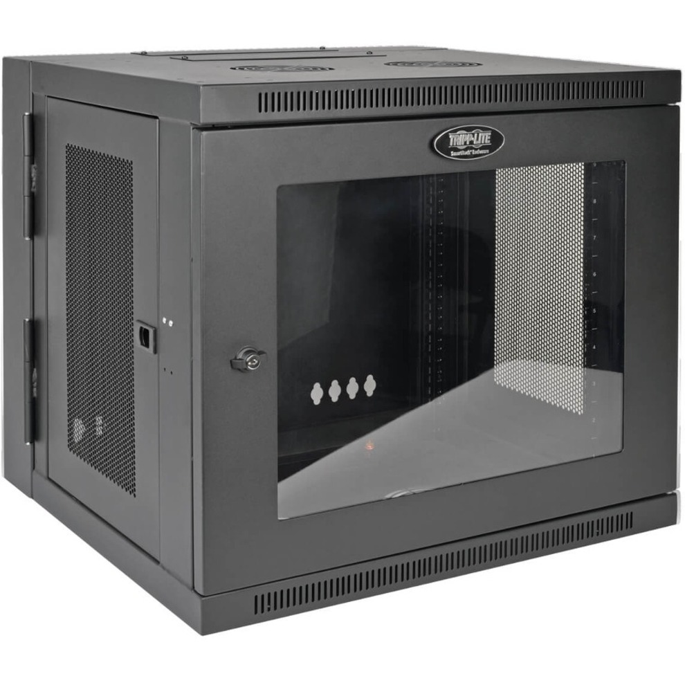 Tripp Lite 10U Wall-Mount Rack Enclosure Server Cabinet, Hinged Back ...
