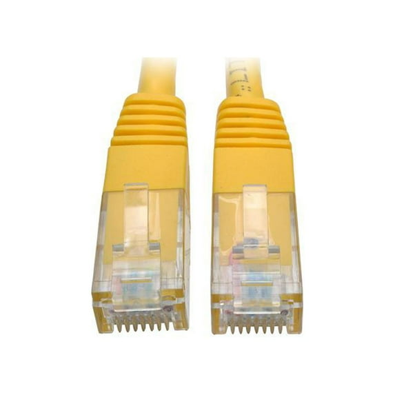 Tripp Lite 10ft Cat6 Gigabit Molded Patch Cable (RJ45 M/M), Yellow