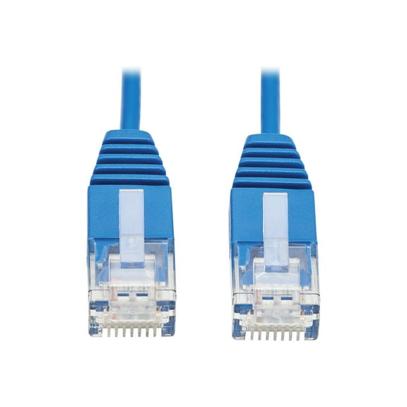 Tripp Lite 10ft Cat6 Ultra-Slim Molded UTP Network Patch Cable, Blue N200UR10BL