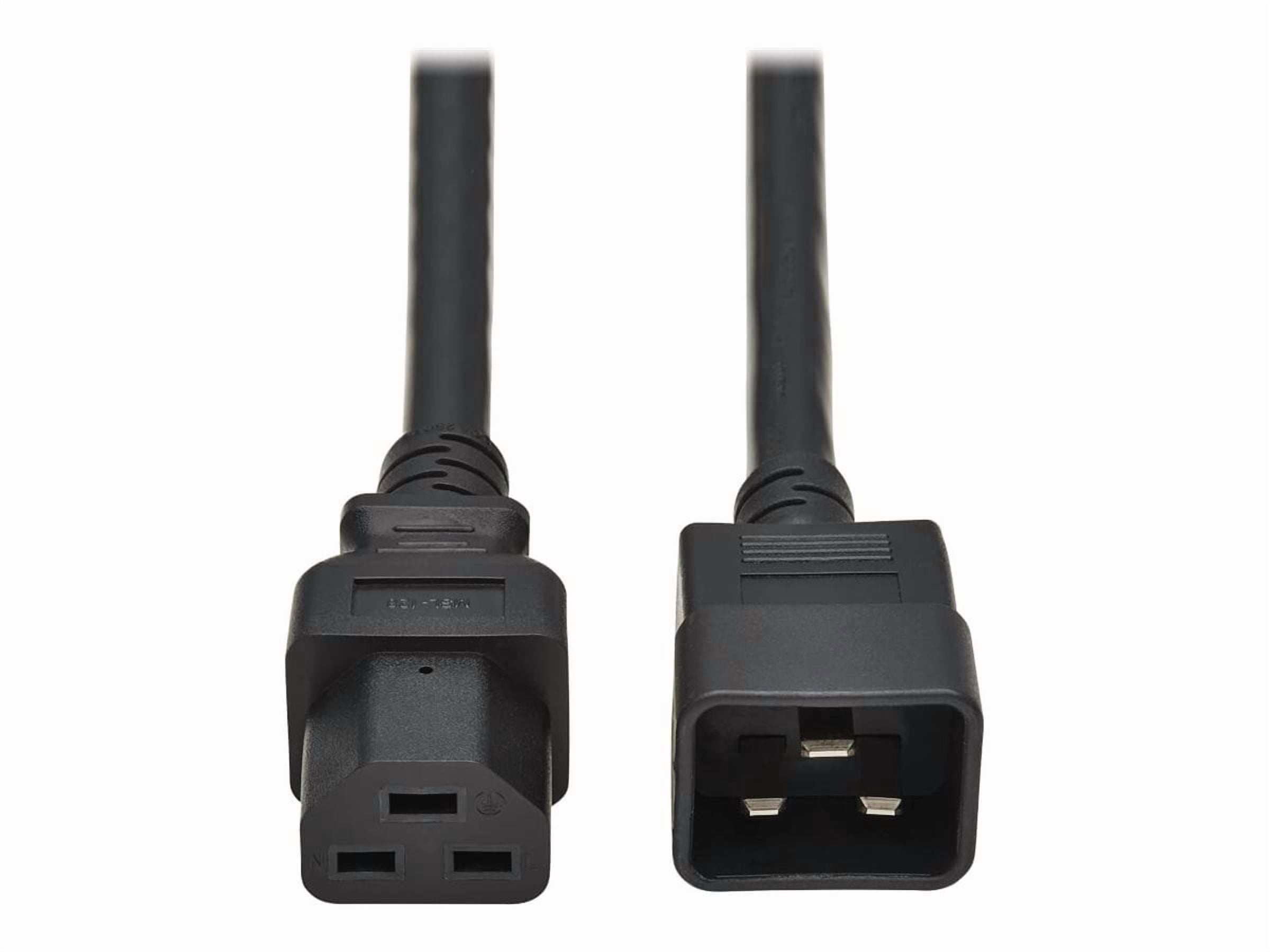 Tripp Lite 10ft Power Cord C20 to C21 Heavy-Duty 20A 250V 12 AWG Black ...