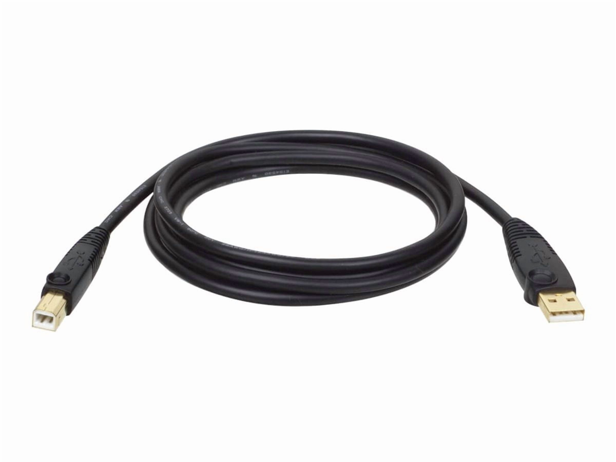 Tripp Lite U022-010-R Black USB2.0 A/B Gold Device Cable