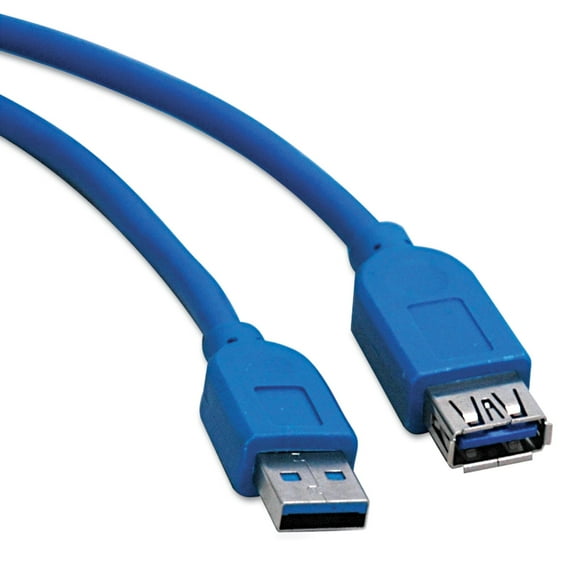 Tripp Lite 10ft Usb 3.0 Superspeed Extension Cable A Male To A Female 10' - Usb Extension Cable - Usb Type A (m) To Usb Type A (f) - Usb 3.0 - 10 Ft - Blue