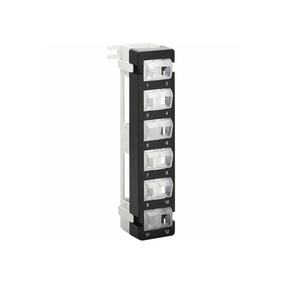 Tripp Lite by Eaton 12-Port Wall-Mount Patch Panel for UTP Keystone Jacks Rotatable Modules TAA N062012KJWM