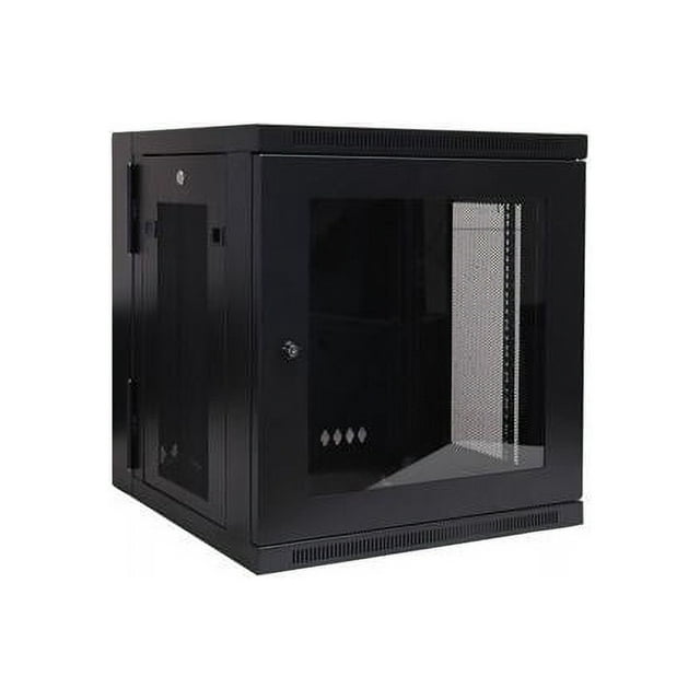 Tripp Lite 12U Wall-Mount Rack Enclosure Cabinet with Clear Acrylic Window, Hinged Back, Switch-Depth (SRW12USG)