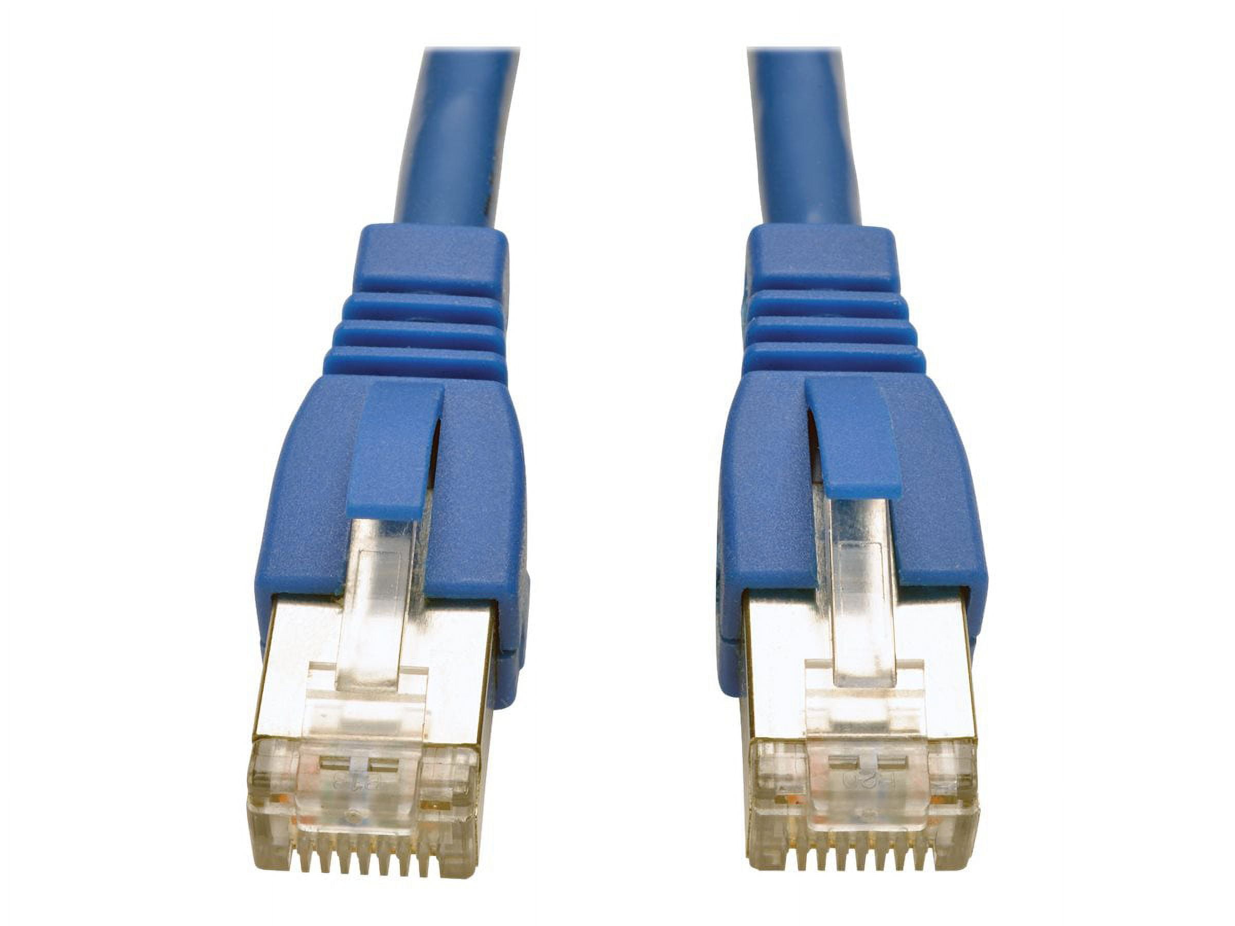 Tripp Lite 14ft Augmented Cat6a Shielded Snagless 10G Certified Blue Patch Cable