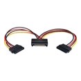thumbnail image 1 of Eaton Tripp Lite Series 6in Serial ATA SATA Power Y Splitter Cable Adapter 15Pin M/F 6" - Power splitter - SATA power (F) to SATA power (M) - 6 in, 1 of 2