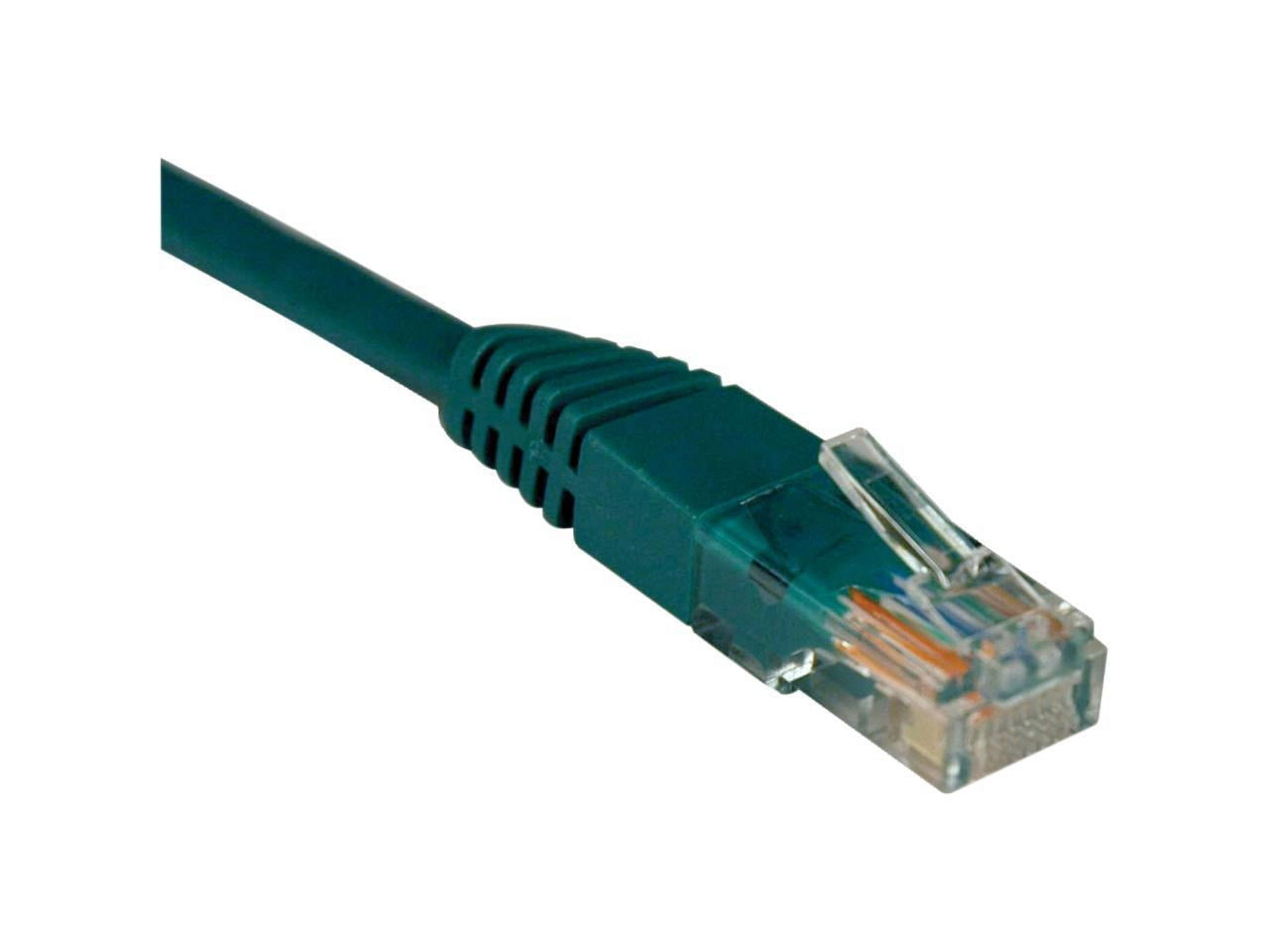 Eaton Tripp Lite Series Cat5e 350 MHz Snagless Molded UTP Ethernet Cable RJ45 M/M PoE Green 15 ft. 4.57 m