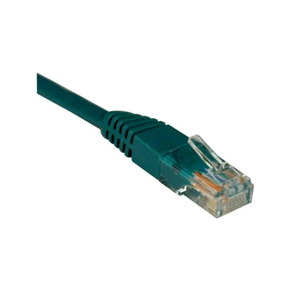 Eaton Tripp Lite Series Cat5e 350 MHz Snagless Molded UTP Ethernet Cable RJ45 M/M PoE Green 15 ft. 4.57 m