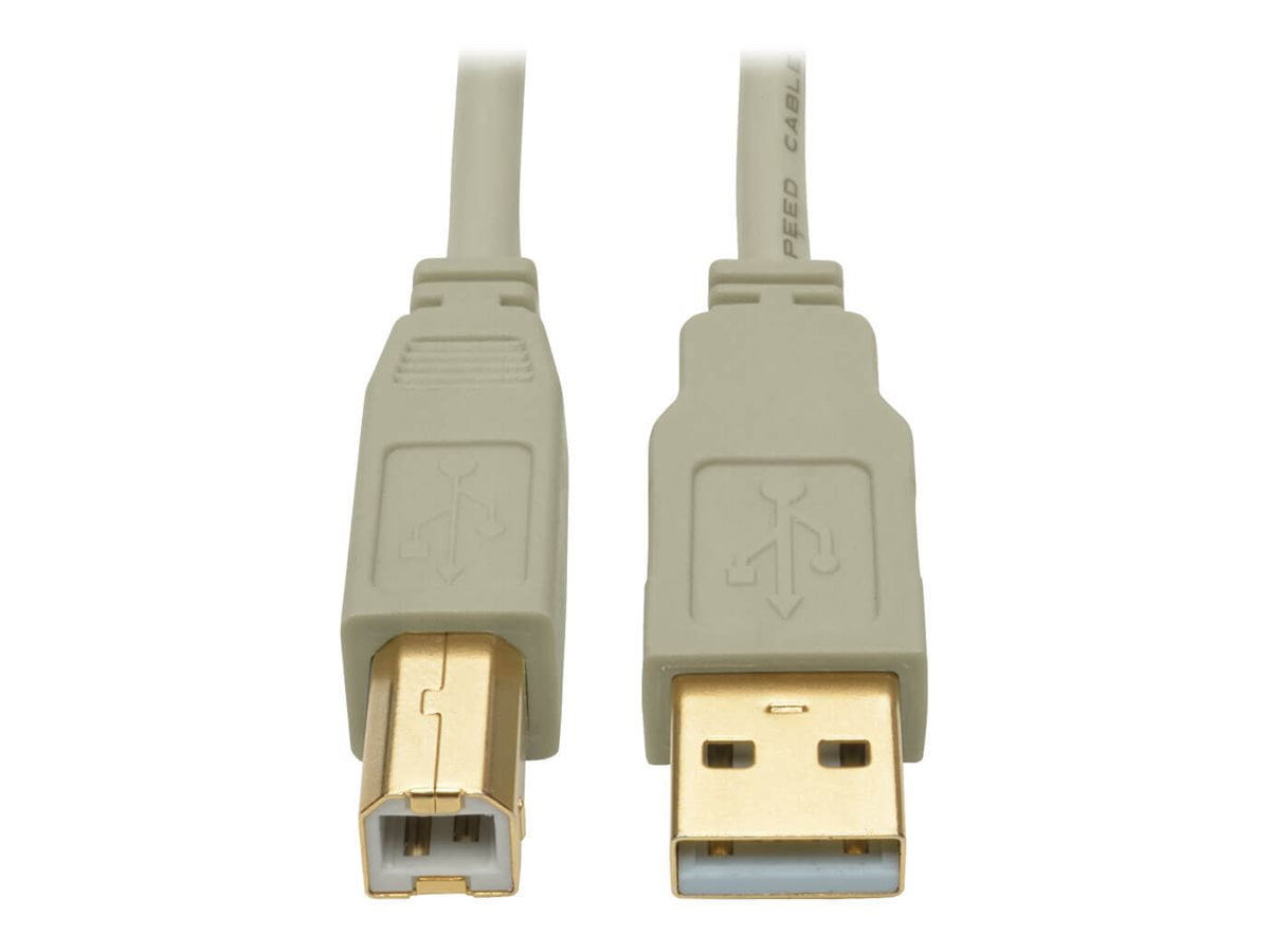 Tripp Lite U022 15' USB 2.0 Type-A to Type-B Male/Male Data Transfer Cable Beige U022-015-BE