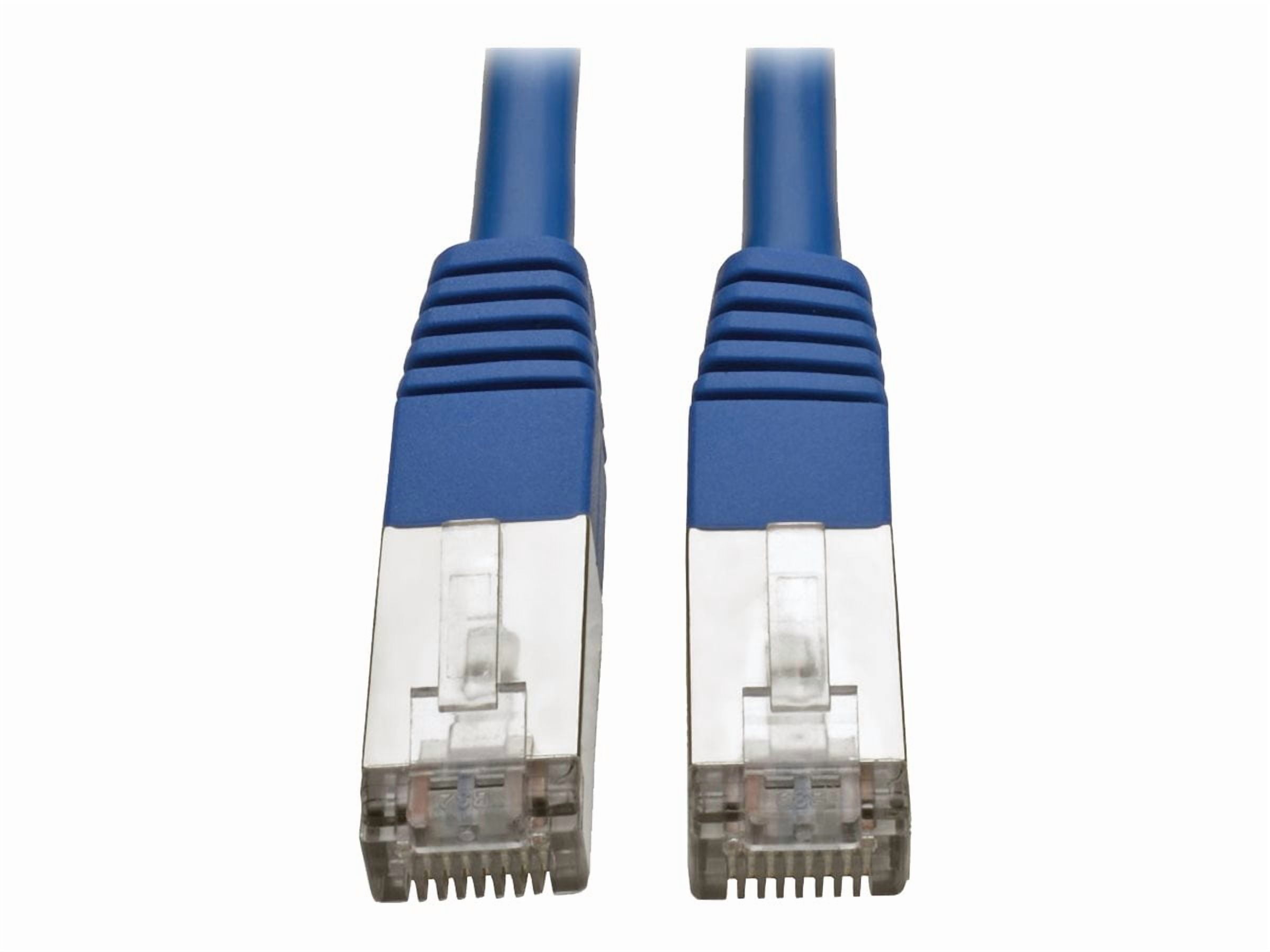 Tripp Lite 15ft Cat5e 350 MHz Molded Shielded STP Patch Cable (RJ45 M/M), Blue