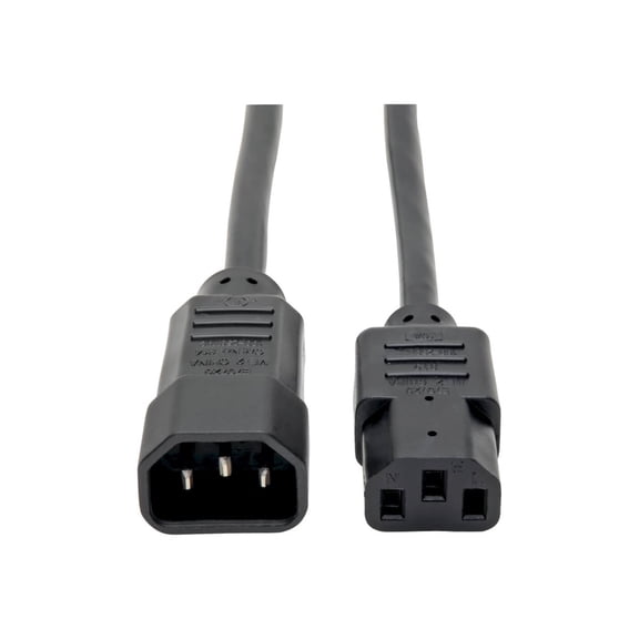 Tripp Lite 18 Gauge 10 ft Power Cord Black Extension Cord