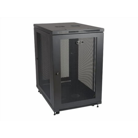Tripp Lite 18U Rack Enclosure Server Cabinet 33" Deep w/ Doors & Sides - 18U Rack Height x 19" Rack Width - Black - 1000 lb Dynamic/Rolling Weight Capacity - 1000 lb Static/Stationary Weight Capacity