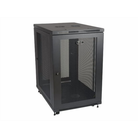 Eaton Tripp Lite Series 18U Rack Enclosure Server Cabinet 33" Deep w/ Doors & Sides - Rack cabinet - black - 18U - 19"