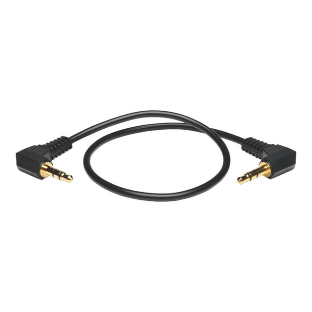 Tripp Lite 1Ft Mini Stereo Audio Cable With Two Right Angle Plugs 3.5Mm M/M 1'