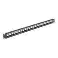 thumbnail image 1 of Tripp Lite 1U Patch Panel Rackmount 24-Port Shielded Blank Keystone, Multimedia, RJ45 Ethernet, USB, HDMI Cat5e Cat6 (N062-024-KJ-SH), 1 of 9