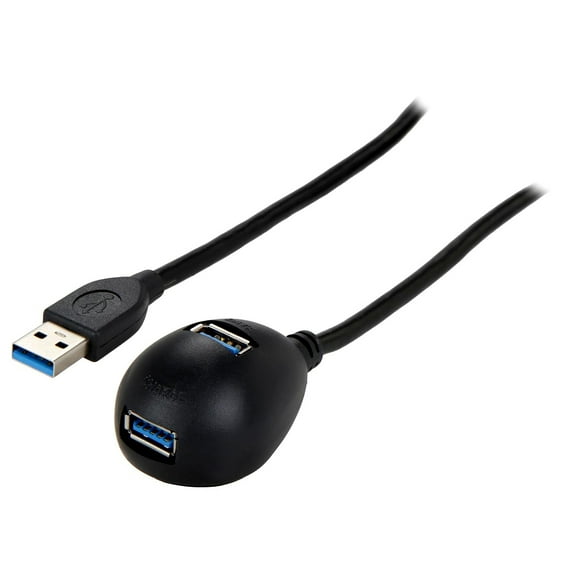 Tripp Lite 2-Port USB 3.0 SuperSpeed Desktop Extension Cable (M/2xF), 6 ft. (U324-006-DSK2)