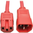 thumbnail image 1 of Tripp Lite 2ft Heavy-Duty Computer Power Cord (IEC-320-C14 to IEC-320-C15), Red, 1 of 5