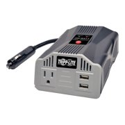 Tripp Lite 200W PowerVerter Ultra-Compact Car Inverter w/ Outlet and 2 USB Ports
