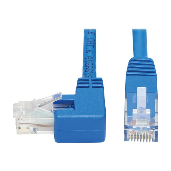 Tripp Lite 20ft Cat6 Left-Angle Molded UTP Network Patch Cable Blue N204020BLLA