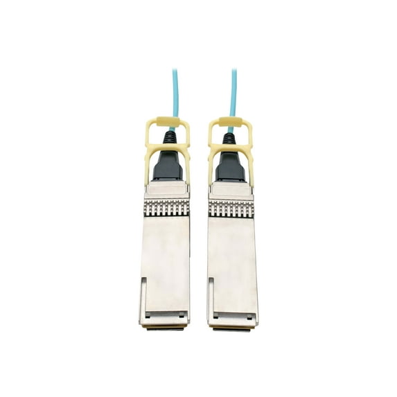 Tripp Lite 20m QSFP28 M/M Active Optical Cable - 100GbE, AOC - Aqua
