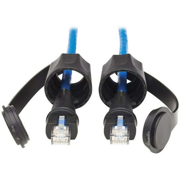 Tripp Lite 23ft 100W PoE Cat6 Industrial UTP Ethernet Cable Blue N200P023BLIND