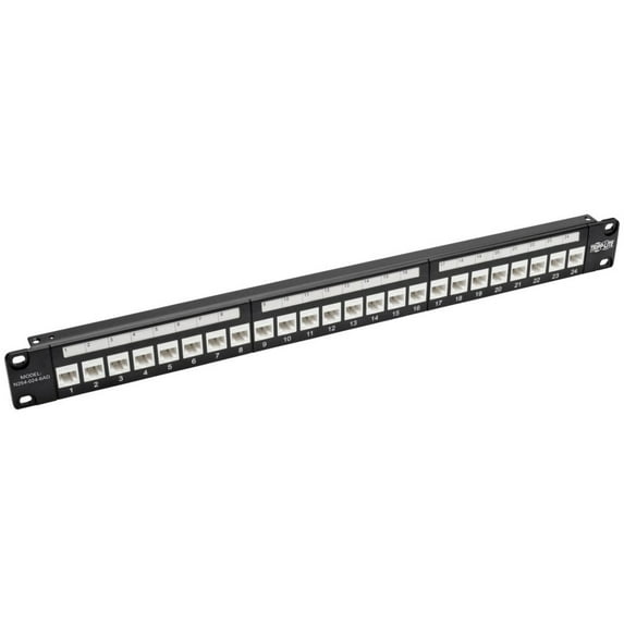 Tripp Lite® 24-Port Cat6a Feedthrough Patch Panel