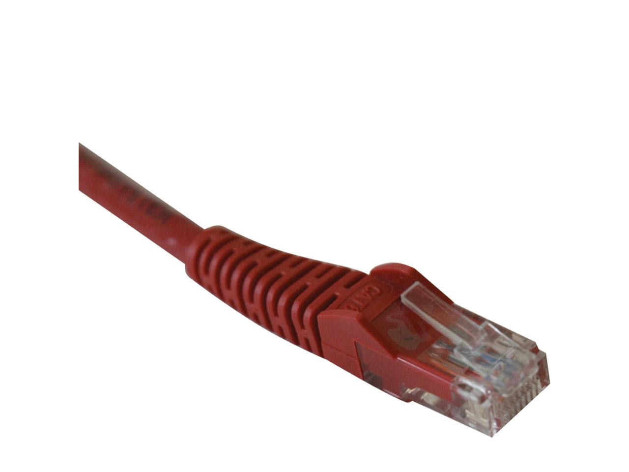 Tripp Lite 25-ft. Cat5e 350MHz Snagless Molded Cable (RJ45 M/M) - Red