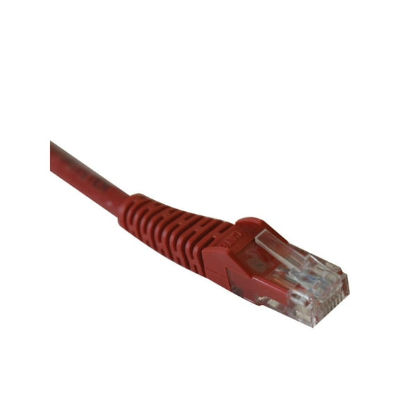 Tripp Lite 25ft Cat5e 350MHz Snagless Molded Patch Cable (RJ45 M/M) - Red