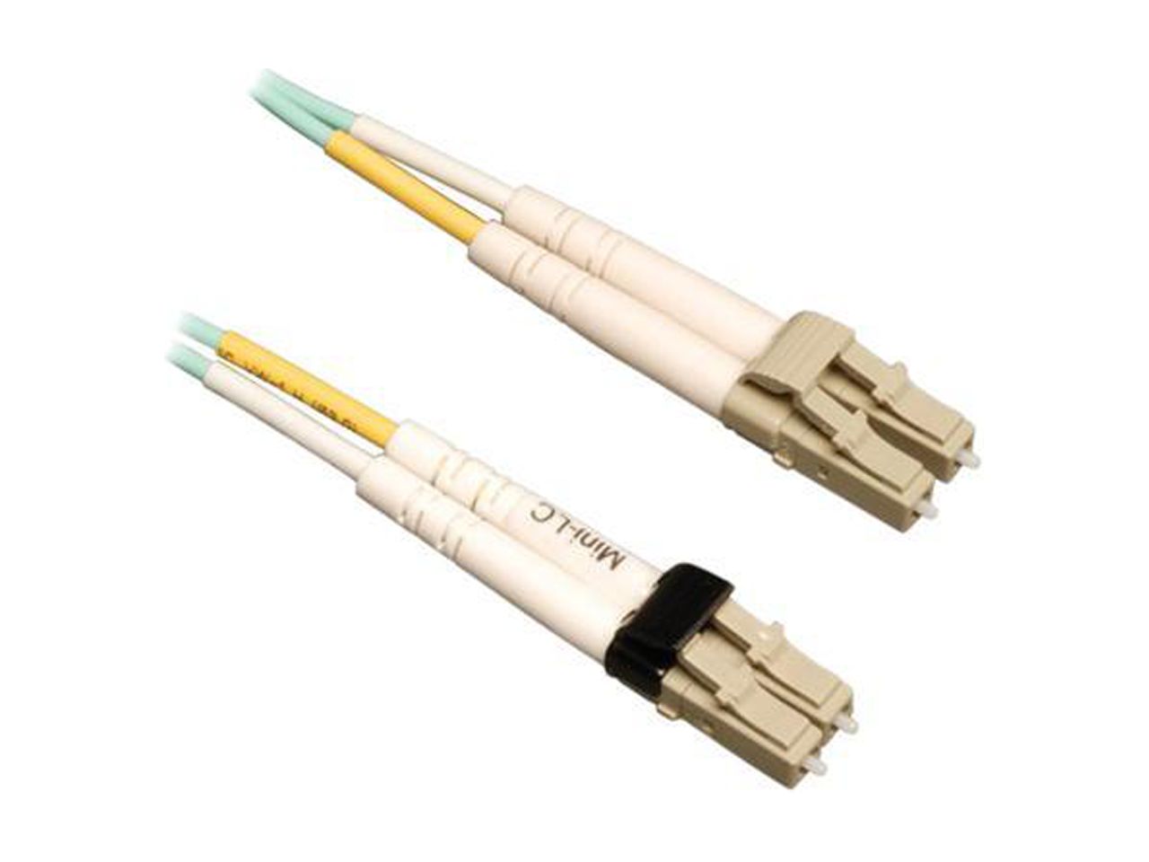 Tripp Lite 2M 10Gb Duplex Multimode 50/125 OM3 LSZH Fiber Optic Patch Cable LC/LC Aqua 6' 6ft 2 Meter - 6.60 ft Fiber Optic Network Cable for Network Device - First End: 2 x LC Network - Male - Sec... - image 1 of 2