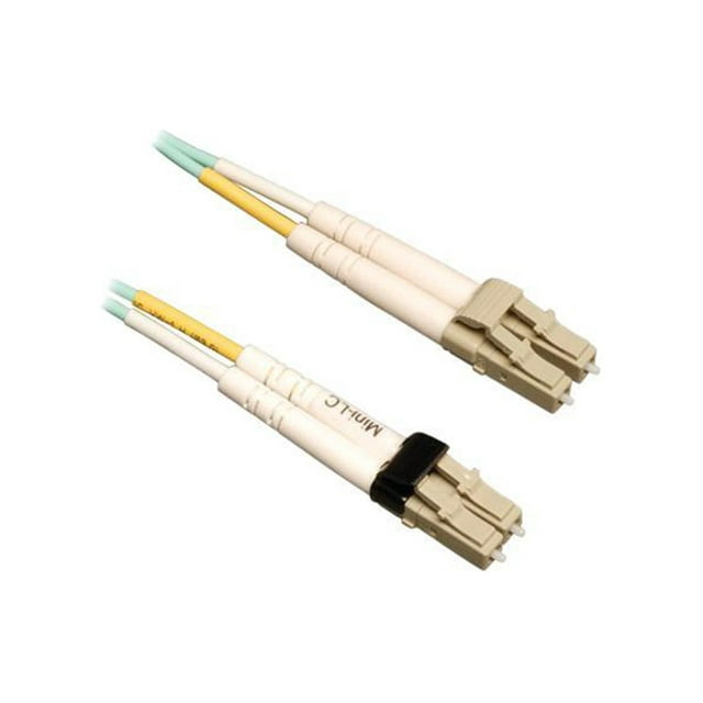 Tripp Lite 2M 10Gb Duplex Multimode 50/125 OM3 LSZH Fiber Optic Patch Cable LC/LC Aqua 6' 6ft 2 Meter - 6.60 ft Fiber Optic Network Cable for Network Device - First End: 2 x LC Network - Male - Sec...